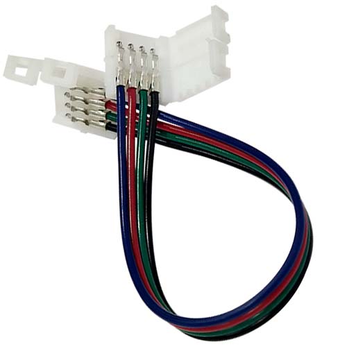 CONECTOR DOBLE CON CABLE (RGB 4 PIN)